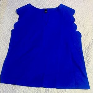 Navy blue office blouse